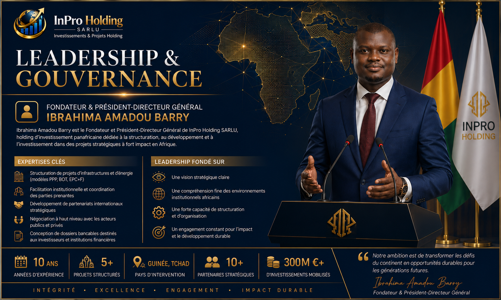 Leadership et Gouvernance InPro Holding